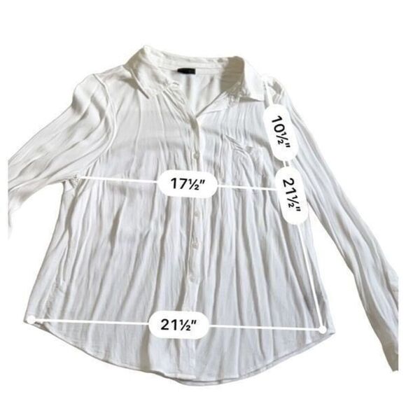 Torrid White Blouse Shirt Size L - Picture 5 of 9